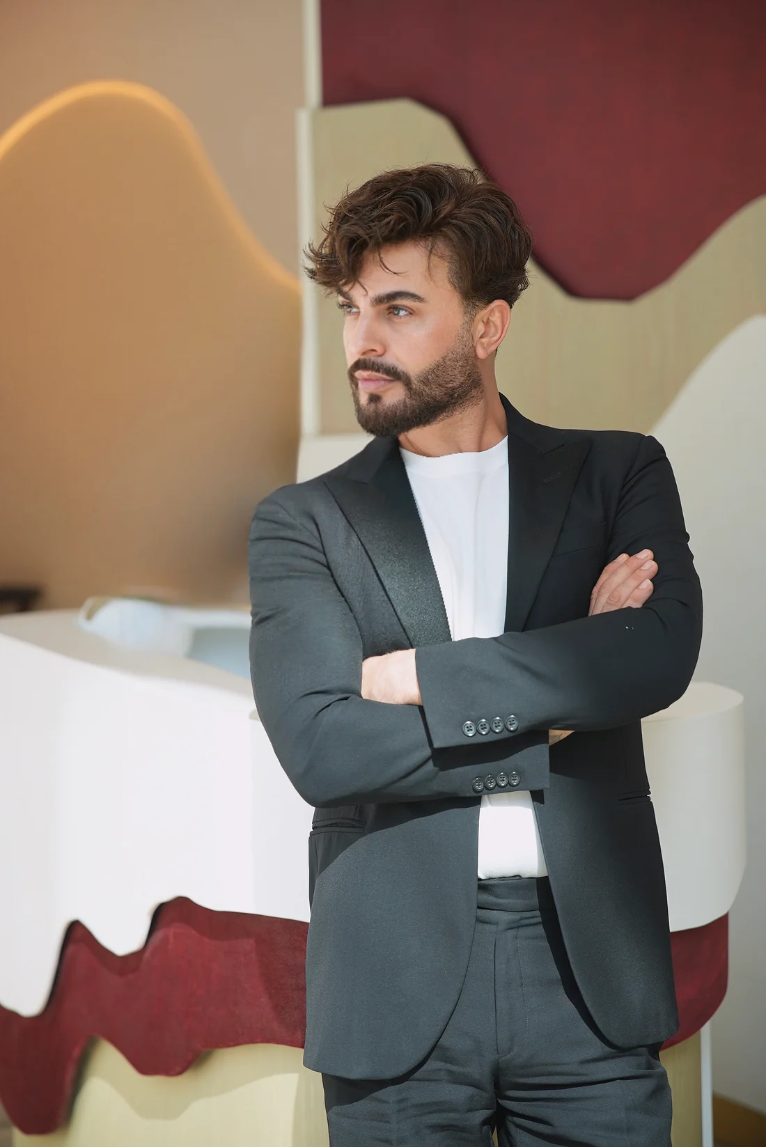 Irfan Sumbul in tailored attire
